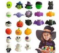 Jouet à Presser d'halloween - 24 Pièces Jouet Anti-Stress Mignon - Faveurs de Fête pour Concentration Apaisement Adolescents Adultes Âges Classes