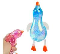 Jouet À Presser en Forme De Canard Pailleté - Jouet Doux À Montée Lente, Anti-Stress Sensoriel Mignon, Canard Spongieux en TPU avec Un Design Calme | Jouets De Relaxation pour , Adultes, École,