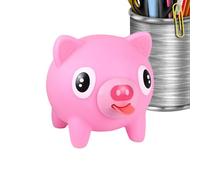 Jouet à presser en forme de cochon - Jouet créatif à presser - Avec langue - Pour soulager le stress, la tension des émotions - Pour le bureau