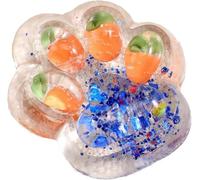 Jouet À Presser en Forme De Patte De Chat, Jouet Squishy Patte De Chat, Jouet Patte De Chat Anti Stress, Squishy Toy Jouet, pour La Maison, Les Voyages Et L'extérieur (Carrot)