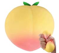 Jouet À Presser en Forme De Pêche, Jouet Pêches À Remontée Lente, Boules A Presser De Fruits Réalistes en Forme Pêche, pour Étudiants, Bureau, Maison, Voyages