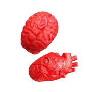 Jouet à presser en silicone en forme de cœur pour fête d'horreur ou démonstrations en salle de classe, ornements d'orgue, farce anatomie, accessoires en forme de cœur