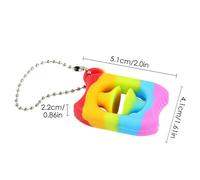 Jouet À Presser En Silicone Pour Soulager L'Anxiété, Jouet Sensoriel Arc-En-Ciel, Prise En Main Portable, Jouet De Relaxation Pour Enfants