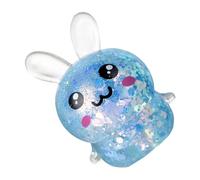 Jouet à Presser Lapin,Lot de 4 Lapins Glitter Amusants pour soirée à thème,Idée Cadeau pour Ados et Adultes | Adultes Amis Salle de ureau Étude Attente Gestion de la colère
