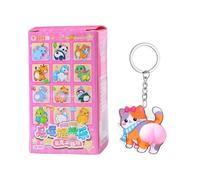 Jouet à presser - Mini porte-clés à presser - Porte-clés pour fesses - Cadeaux de fête - Porte-clés compressible - Jouet sensoriel - Pendentif en acrylique mignon pour Z