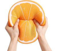 Jouet à presser orange super lent à décompression, gros jouet à fruits gélifiés