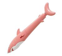 Jouet à pulvériser, stylo pulvérisateur d'eau, stylo blague requin, fonction de pulvérisation créative, design ABS léger, utilisation sur le lieu de travail, fête scolaire, 14,5 x 1 x 1 cm, bleu gris