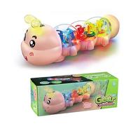 Jouet à Rampement, Design en Chenille, Jouet pour Le Ventre avec Lumière et Musique, Jouets Interactifs Éducatifs Lumineux, Jouets à Pousser et Tirer, Idées Cadeaux d'anniversaire pour Enfants