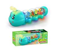 Jouet à Rampement, Design en Chenille, Jouet pour Le Ventre avec Lumière et Musique, Jouets Interactifs Éducatifs Lumineux, Jouets à Pousser et Tirer, Idées Cadeaux d'anniversaire pour Enfants