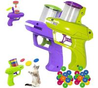 Jouet à rapporter avec 15 hélices volantes colorées, disque volant lumineux, jeu de suivi interactif, lanceur de chats