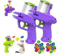 Jouet à rapporter avec 15 hélices volantes colorées, disque volant lumineux, jeu de suivi interactif, lanceur de chats