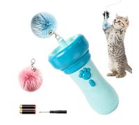 Jouet à rapporter pour chat - Lanceur rétractable automatique avec balle | Stimulez l'instinct naturel de chasse de votre chat et encouragez l'exercice actif avec une baguette de lancement interactive