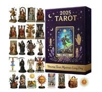 Jouet À Rebours De Noël | 2025 Jouet De L'Avent Sur Le Thème Du Tarot Pour Kid | Figure Doll Decoration Home Pour Hommes Femmes Garçons Filles Jeunes Adolescents Épouse De Famille Époux Mari