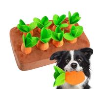 Jouet à renifler confortable pour animal de compagnie - Design carotte en peluche, jeu de recherche engageant, matériau doux durable, exercice interactif | avec chiot chien animal dressage intérieur