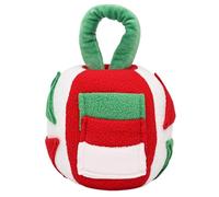 Jouet à renifler couineur pour chien - Jouet de Noël pour chien - Distributeur de friandises - Balle à renifler - Jouet éducatif pour cacher la nourriture - Jouet pour chiens de taille moyenne et