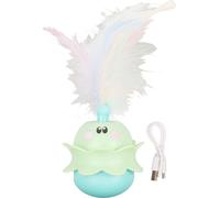 Jouet à ressort pour chats Automatique électrique Chatons Réduction interactive de l'anxiété pour intérieur extérieur bleu vert