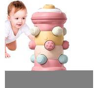 Jouet à Rouleau Rampant,Jouet à Rouler Rampant | d'activité mobile interactif sensoriel | Jouets éducatifs d'apprentissage des couleurs pour le développement précoce des tout-petits de 3 mois et