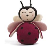 Jouet à roulettes Filibabba en coton - la coccinelle Lullu - Rouge profond