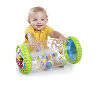 Jouet à roulettes Gonflable pour Bébés de 3 Mois à 3 Ans, avec Boules Sonores, Cloches pour la Force et L'équilibre
