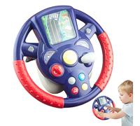 Jouet à roulettes pour - Simulateur de Voiture éducatif - Jouet Musical de Dessin animé - Roue d'apprentissage électronique - Design sonore - Fonction de Jeu Interactive pour