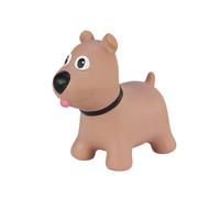 Jouet à sauter en caoutchouc Tootiny Chien Gonflable marron jaune gris