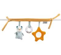 Jouet À Suspendre En Polyester, Blaireau Felix, Avec Hochet Et Autres Activités, Env. 32 Cm, Felix Et Leo, Beige