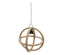 Jouet à suspendre pour oiseaux - Jouet pour petit perroquet - Cage à suspendre - Jouet creux pour animal domestique - Résistances à la mastication - Fournitures molaires