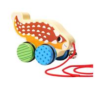 Jouet à tirer en bois - Voiture interactive à pousser manuelle - Jouet à faire pour la marche | pour Jeu en intérieur et extérieur, crèche, jardin d' et