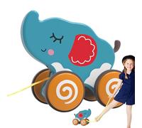 Jouet à tirer pour 1 an | Jouet amusant push-pull pour animaux | Différents styles de jeu, pneus silencieux, jouets éducatifs pour marcher et équilibrer, pro