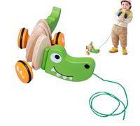 Jouet à Tirer pour Chiots en Bois - Jouet à Pousser pour Le développement avec Cordes de Marche pour, Activités de Jeu de motricité pour | Cadeau d'anniversaire Apprend