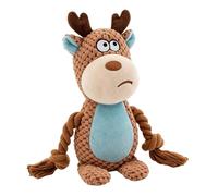 Jouet à traîner pour chiot - Corde à mâcher interactive et grinçante - Jouet durable - Activité amusante pour réduire l'ennui, passer du temps avec la , rencontrer avec