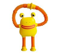 Jouet à Ventouse télescopique - Tétine Extensible - Jouet sensoriel à Presser - Design Grenouille - Tube télescopique interactif pour - Gobelet à Ventouse - Soulage Le Stress - Stretch Amusant