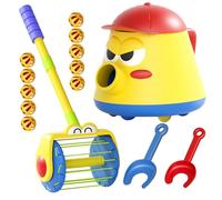 Jouet à Vide à Balle 360 ° Rotating Kids Cleaner Toy Ensemble avec Push Walker, Whirl Bell Ball et Spade pour Plus de 3 Cade