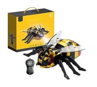 Jouet Abeille Télécommandée | Jouet Robot Abeille Farceur Drôle avec Spray, Son et Lumière | Animal Électrique Rampant RC | Cadeau pour Fille Garçon Anniversaire Fête Noël et Sol