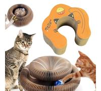 Jouet Accordéon pour Chat,Griffoir pour Chat - Tapis De Jeu Pliable Griffoir pour Chats,Tapis à Gratter pour D'intérieur,Accordéon à Gratter pour La Maison,La Chambre des Animaux Domestiques