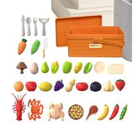 Jouet Alimentaire de Cuisine pour ,Légumes Factices Éducatifs - Aliments factices pour Jeu de découpe | pour maternelles et Filles, fête Maison, Voyage