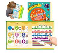 Jouet Alphabet Russe, Livre Parlant Interactif de l'Alphabet Russe, Jouet pour l'Apprentissage des Mots et des Nombres pour Les de 3 à 8 Ans Utilisable à la Maison en