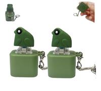 Jouet amusant en forme de grenouille, porte-clés rechargeable en forme de canard avec son, clavier créatif à clicker de doigt de chat, lumières colorées, porte-clés grenouilles et chats, sac à dos