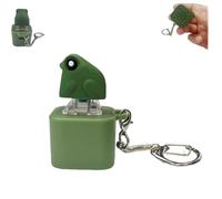Jouet amusant en forme de grenouille, porte-clés rechargeable en forme de canard avec son, clavier créatif à clicker de doigt de chat, lumières colorées, porte-clés grenouilles et chats, sac à dos