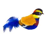 Jouet amusant en peluche pour chat en forme d'oiseaux pour l'exercice des animaux de compagnie avec sons réalistes d'oiseaux en forme d'oiseaux en cours d'exécution interactif pour quand vous n'êtes