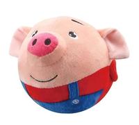 Jouet amusant en peluche pour chien conçu pour favoriser l'exercice par le jeu interactif (cochon rouge)