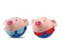 Jouet amusant en peluche pour chien conçu pour favoriser l'exercice par le jeu interactif (le cochon bleu)