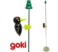 Jouet Ancien Pivert En Bois Qui Descend Sur Tige En Métal Enfant G