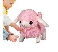 Jouet animal électrique, jouet de mouton robot, Simulation réaliste jouet interactif animé électrique, Agneau en peluche, copain de compagnie de sommeil portable pour Pâques, anniversaire, jour des