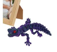 Jouet animal imprimé lézard imprimé en sculpture articulée | Décoration entièrement articulée, jouets de sculpture animale avec impression - AG Toy