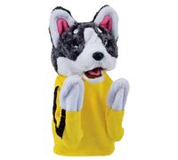 Jouet animal Kung Fu 2024, marionnette ¿¿ main Husky de 23 cm avec gants, sons et animation de boxe