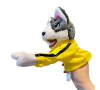 Jouet animal Kung Fu - Marionnette farcie à la main de boxer | Blague de boxeur avec poupées animales avec sons et action de boxe| Marionnette interactive | Marionnette ludique pour chiens pour dire s