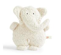 Petit Eléphant en Peluche Blanc écru 17 cm coton bio Efie® - Jouet a