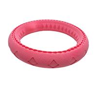 Jouet anneau pour chien | Jouet à mâcher avec anneau en caoutchouc souple, jouet à mâcher pour mordre chasser, fournitures interactives pour animaux de compagnie, jouet de m me