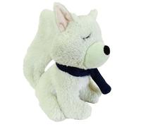 Jouet Anti-anxiété pour Chien en Peluche Renard Arctique - Jouet apaisant et Doux pour soulager Le Stress chez Les Chiens - 15 x 15 x 25 cm - Vert Menthe